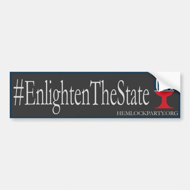#EnlightenTheState - Dark Bumper Sticker (Front)