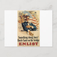 "Enlist" Old U.S. Military Poster circa 1917