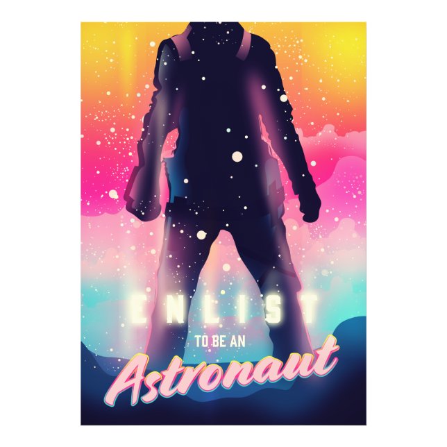 Enlist to Be an Astronaut Photo Print (Front)