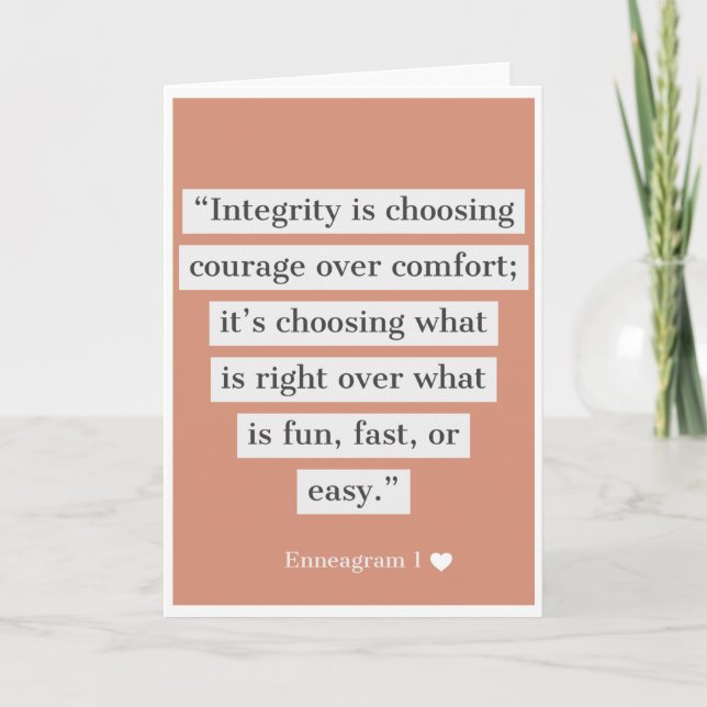 Enneagram 1 Card (Front)