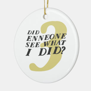 Enneagram 3 Funny Christmas Ornament