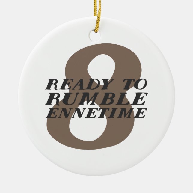 Enneagram 8 Funny Ornament (Front)