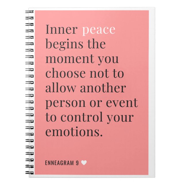 Enneagram 9 Notebook (Front)