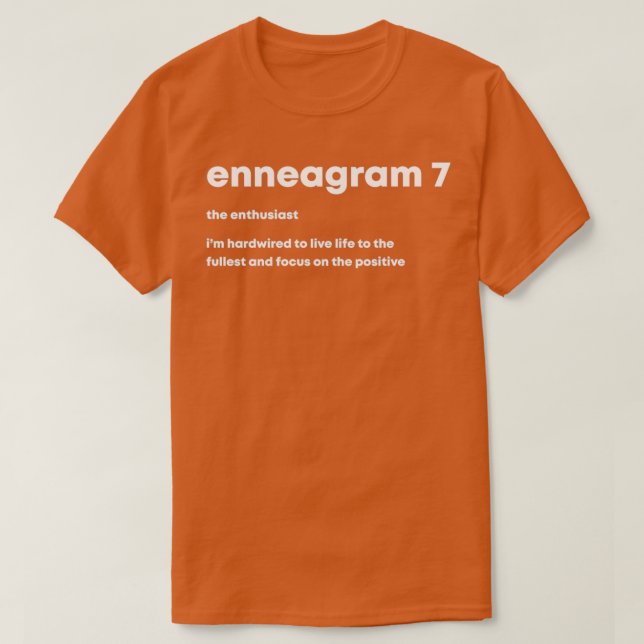 Enneagram Personality type T-Shirt (Design Front)