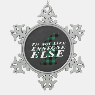 Enneagram Type 4 Funny Snowflake Ornament
