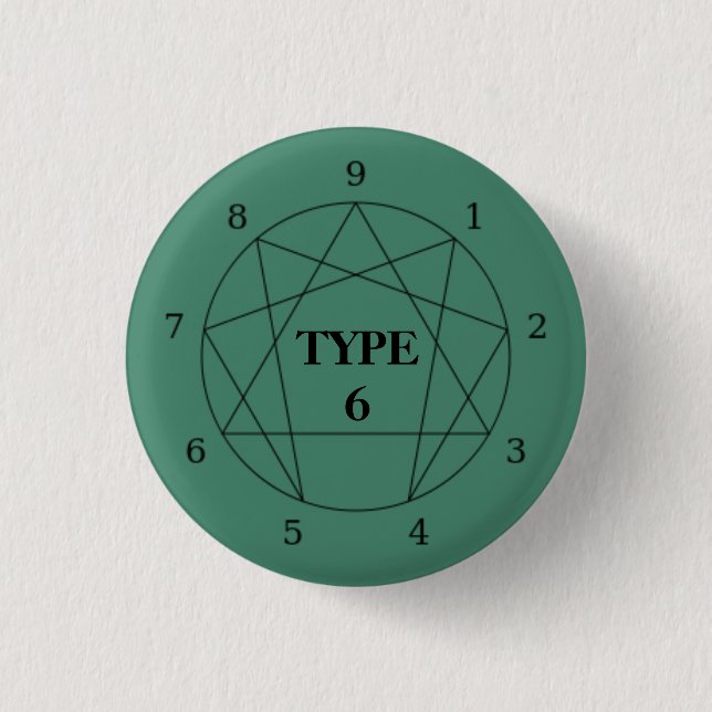 Enneagram Type 6 Button (Front)