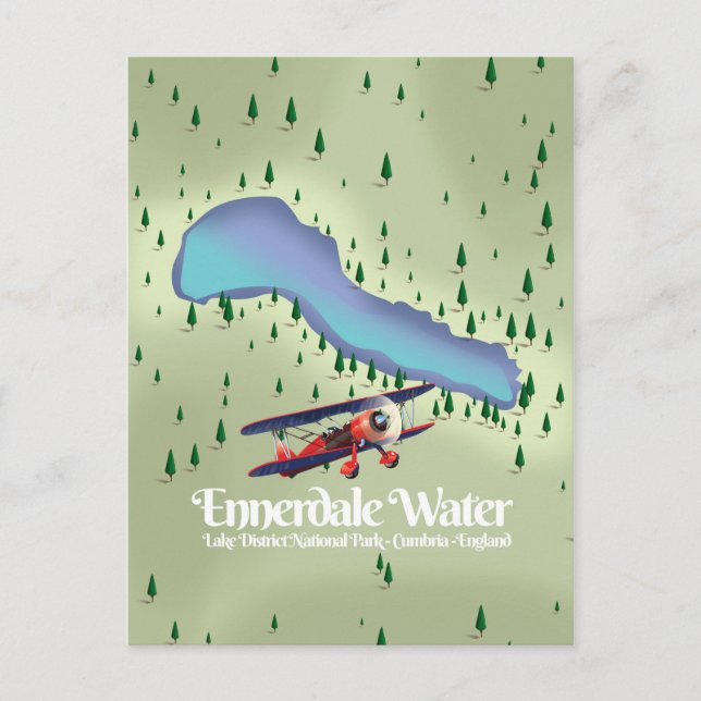 Ennerdale Water , lake district Travel poster Postcard (Front)