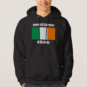 Enniscorthy, Ireland with Irish flag Hoodie