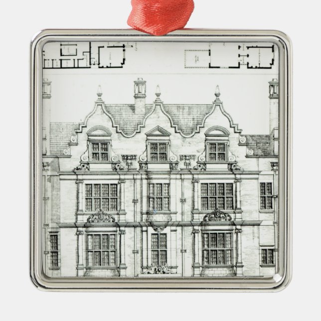 Ennismore Gardens, South Kensington Metal Tree Decoration (Front)