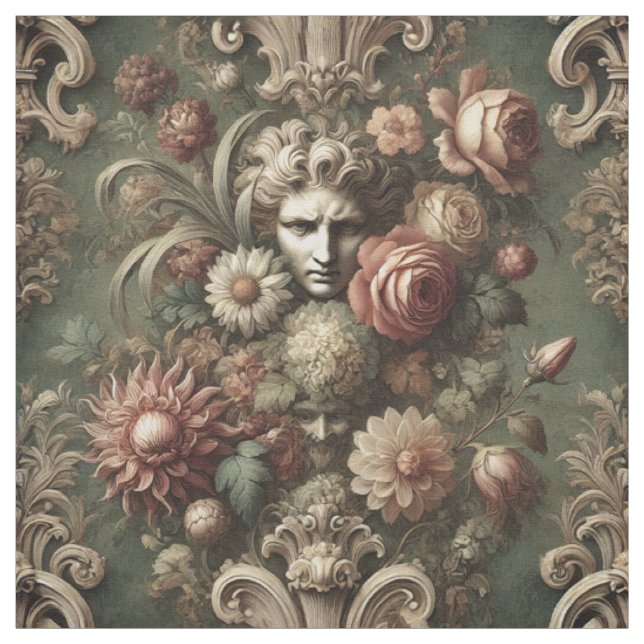 Ennui Elegance – Gothic Victorian Statement Tile Fabric (Swatch)