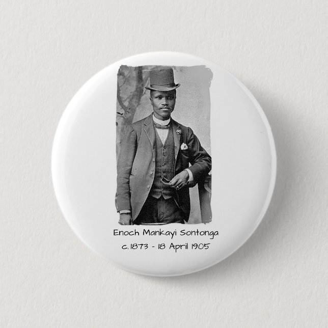 Enoch Sontonga 6 Cm Round Badge (Front)