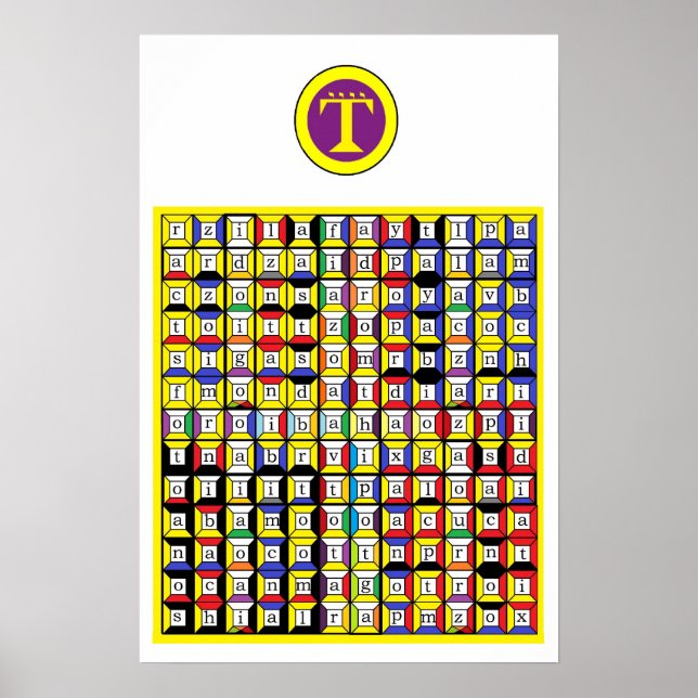 Enochian Air Tablet Poster (Front)