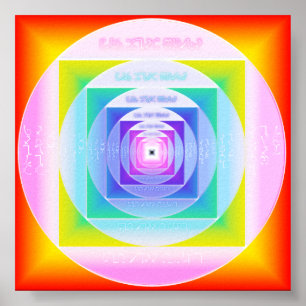 Enochian Sigil Of The 4 Watchtowers Poster