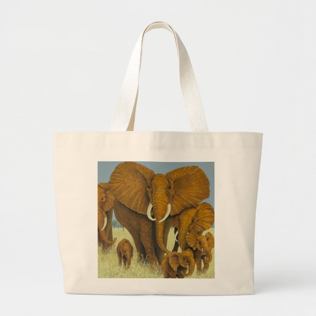 Enormous but caring large tote bag (Front)
