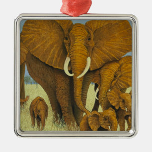 Enormous but caring metal ornament