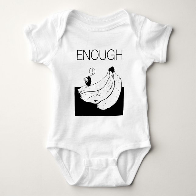 Enough (BGC transparent) Baby Bodysuit (Front)