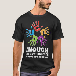 Enough End Gun Violence Protect Orange Mum Dad T-Shirt