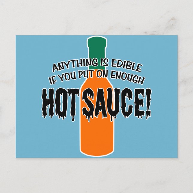 Enough Hot Sauce Postcard (Front)