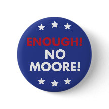 Enough! No Moore! Button Pin