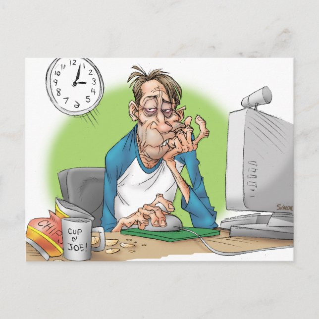 Enough sleep postcard (Front)