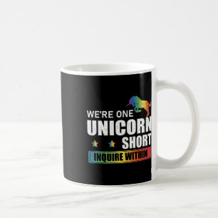 Enquire Within Funny Polyamory Unicorn Hunting A P Coffee Mug