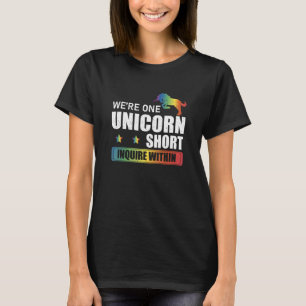 Enquire Within Funny Polyamory Unicorn Hunting A P T-Shirt