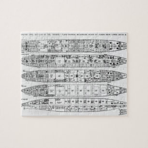 Enquiry in the Loss of the Titanic: Cross sections Jigsaw Puzzle