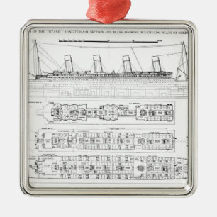 Enquiry into the Loss of the Titanic: Cross sectio Metal Ornament
