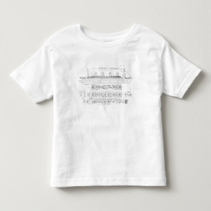 Enquiry into the Loss of the Titanic: Cross sectio Toddler T-Shirt
