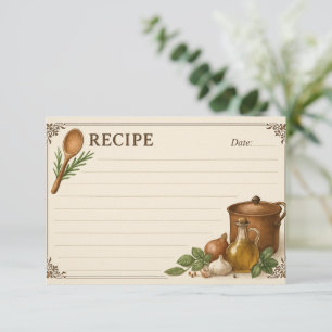 Enraptured in Tuscany Recipe Card