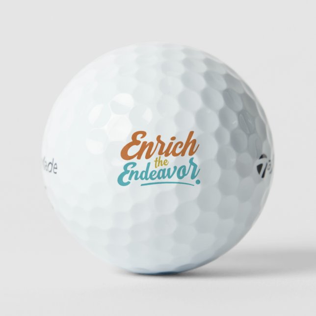 Enrich The Endeavour  Golf Balls (Front)
