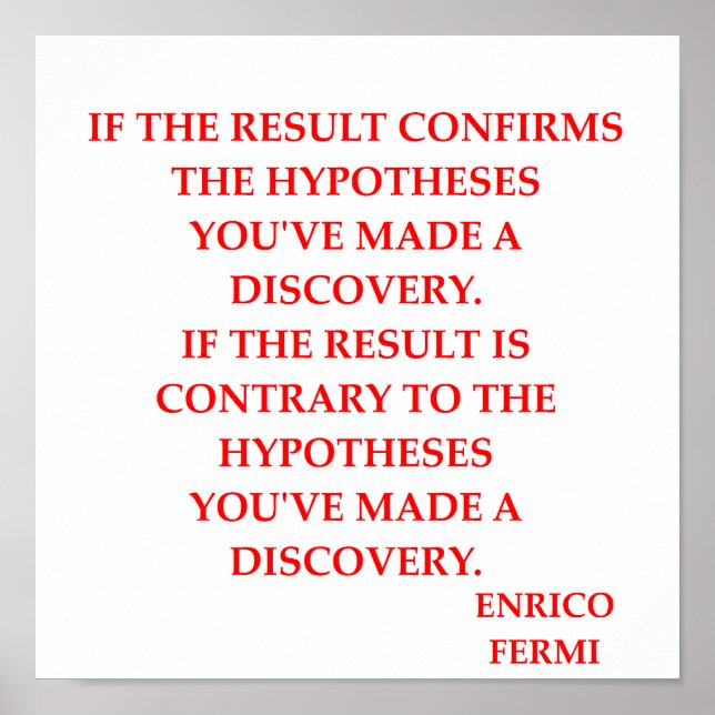 enrico fermi poster (Front)