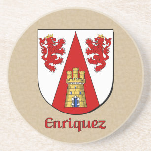 Enriquez Heraldic Shield Coaster
