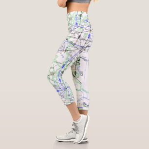 Enroute Low Altitude Chart Capri Leggings