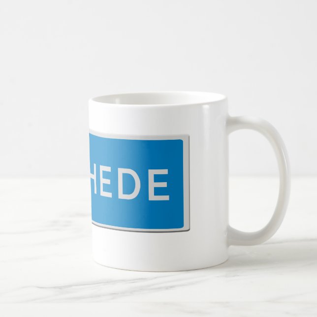 Enschede road sign coffee mug (Right)