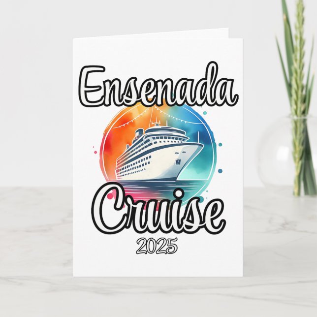 Ensenada Cruise 2025 Matching Family Vacation Men  Card (Front)