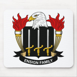 Ensign Family Crest Mouse Pad