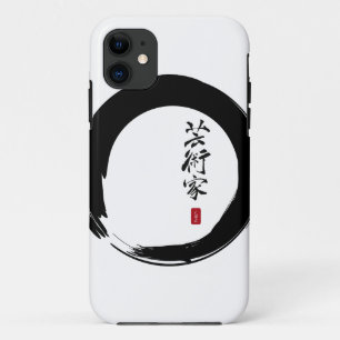 Enso Circle and Artist Calligraphy iPhone 11 Case