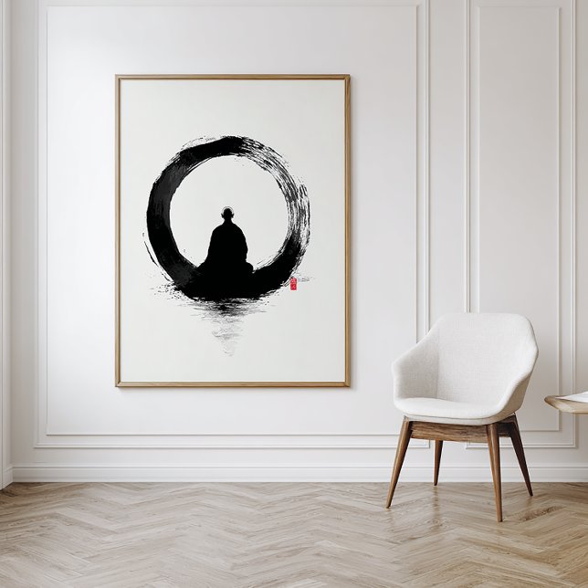 Enso Circle - Zen Ink Wall Art - Minimal Decor (Creator Uploaded)