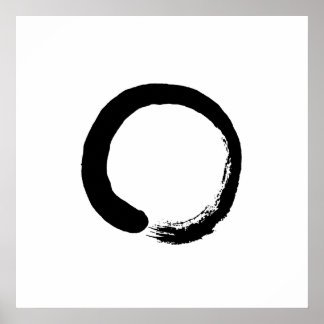 Ensō Zen Circle Calligraphy Poster