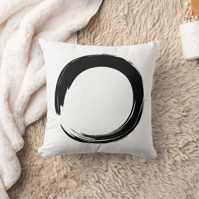  Enso Zen Circle Cushion (Blanket)