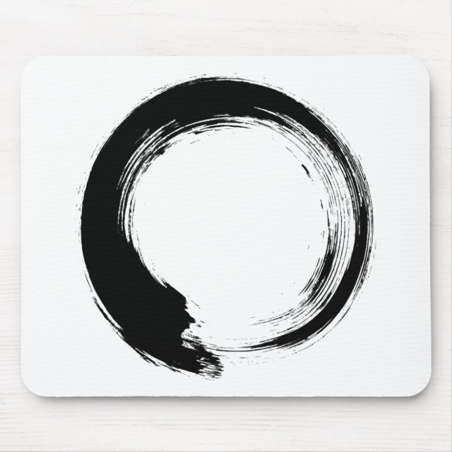 Enso Zen Circle Mouse Pad (Front)