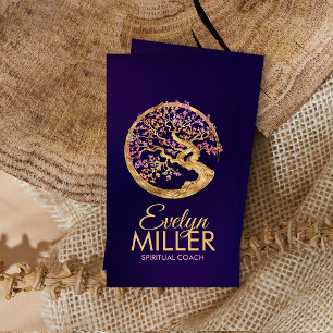 Enso Zen Circle Sakura Tree - Pastel Blossom Business Card