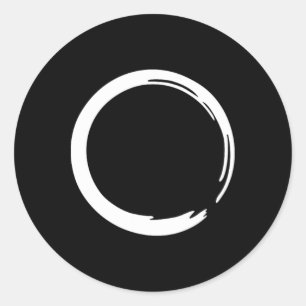 Enso, Zen, Circle, Symbol, Buddhism, Buddha, Medit Classic Round Sticker