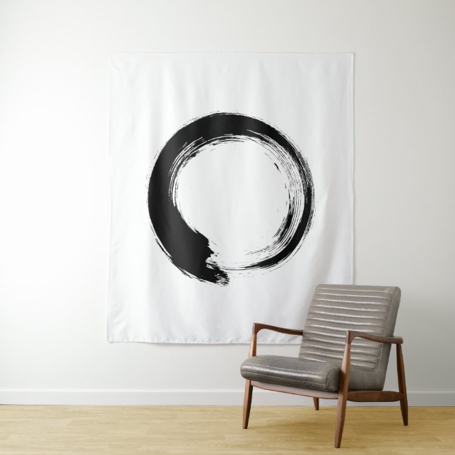Enso Zen Circle Tapestry (In Situ)