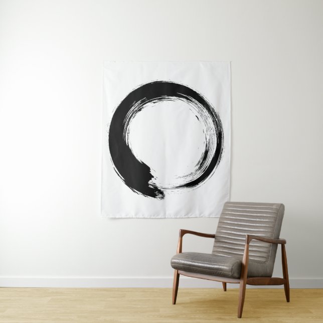 Enso Zen Circle Tapestry (In Situ)