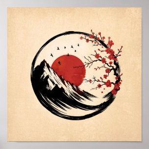 Enso Zen: Dawn's Tranquility Poster