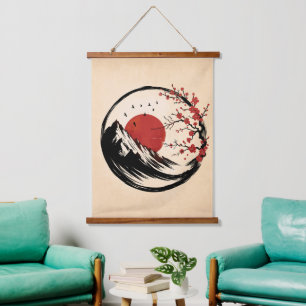 Enso Zen: Dawn's Tranquillity Hanging Tapestry