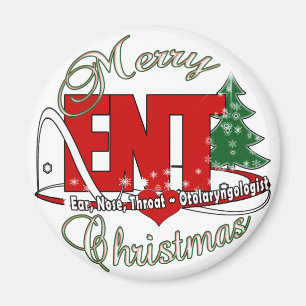 ENT CHRISTMAS  Otolaryngologist EAR NOSE THROAT Magnet