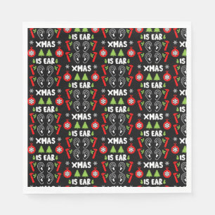 ENT Doctor Christmas  Napkin